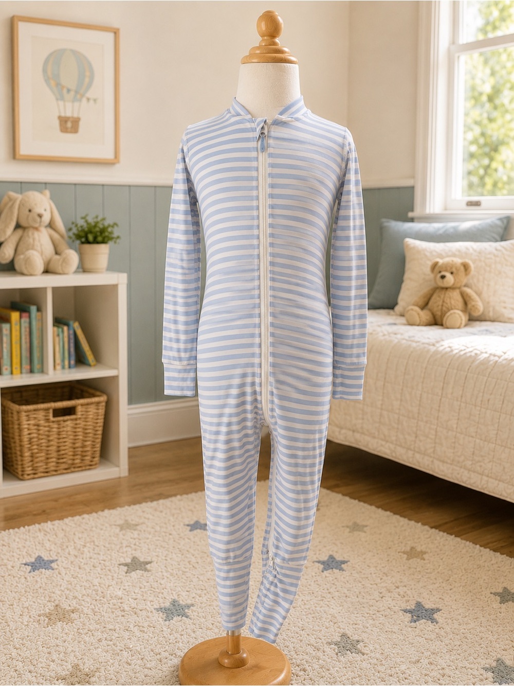 Hanna Andersson Bamboo  18-24 Months  Zip Sleeper Soft Modal Bamboo Blend